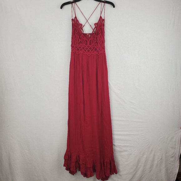 Free People Adella Crochet Detail slip dress - Picture 2 of 5